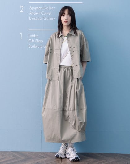 立體剪裁鬆緊氣球裙(兩色)