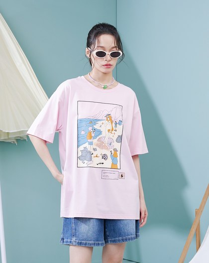 現代維納斯開衩涼感T恤(兩色)