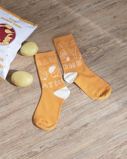 宅男宅在家緹花長襪(兩色)