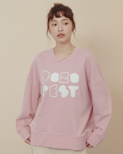 gozopest純棉落肩大學T(兩色)