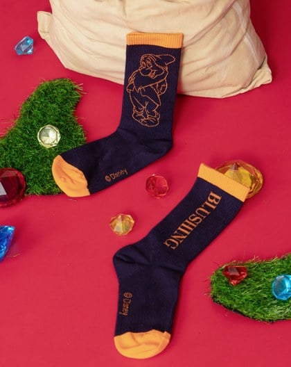 迪士尼系列 害羞鬼繡花跳色長襪
