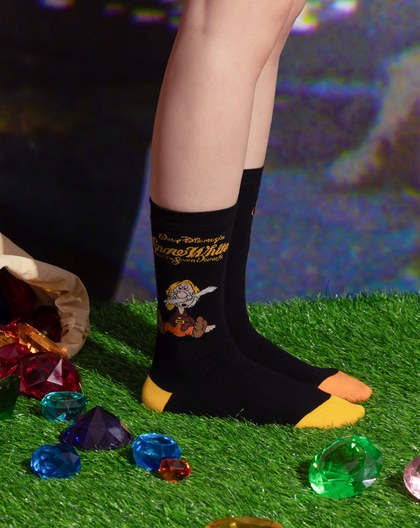 迪士尼系列 OH！小矮人撞色長襪