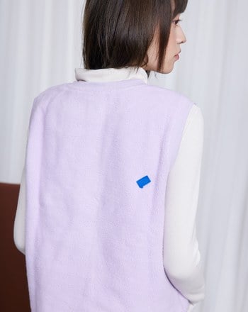 穿羽絨服的雪人毛毛背心(兩色)