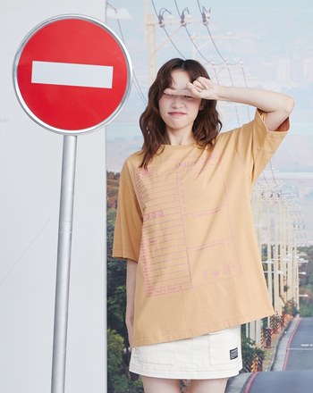 行前計畫印花擴型T恤(兩色)