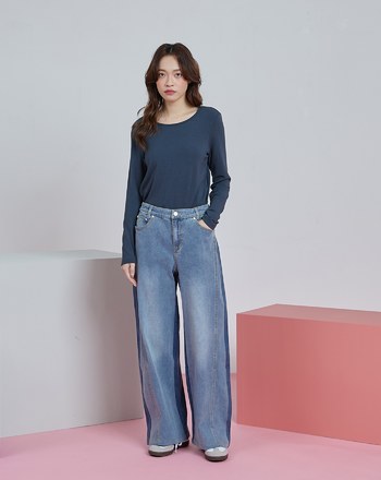 HOT發熱圓領長袖上衣(五色)