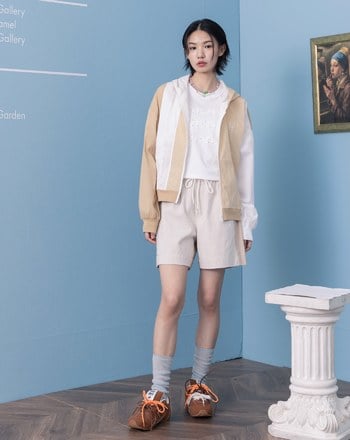 ➤gz拼接撞色運動連帽外套(兩色)