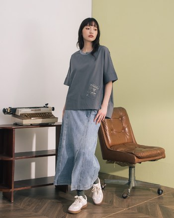 涼感天絲廓型剪裁造型口袋上衣(兩色)