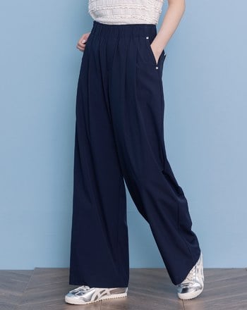 抗UV抗皺鬆緊涼感西裝褲(兩色)