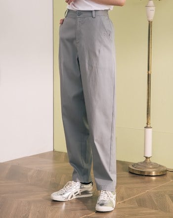 格紋雙層口袋造型彈性男友褲(兩色)