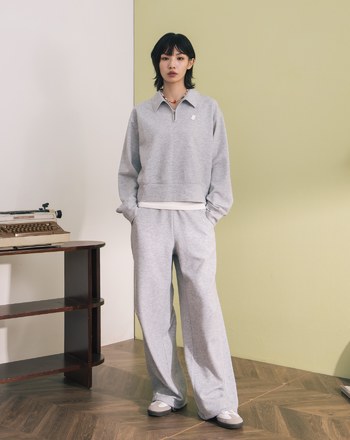 涼感天絲顯瘦剪接褲腳抽繩寬褲(兩色)