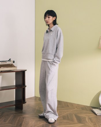 涼感天絲顯瘦剪接褲腳抽繩寬褲(兩色)