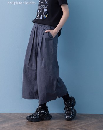 ➤顯瘦彈性八分寬褲(兩色)