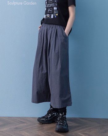 ➤顯瘦彈性八分寬褲(兩色)