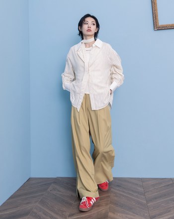 A｜冰感抗皺開衩大寬褲(兩色)