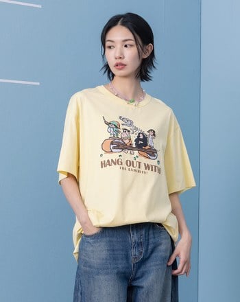 跟著展品兜風寬版涼感T恤(兩色)