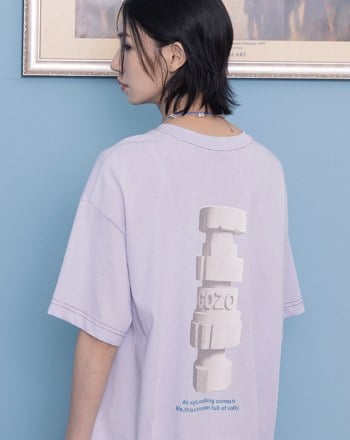 Ada石膏像竹節棉擴型T恤(三色)