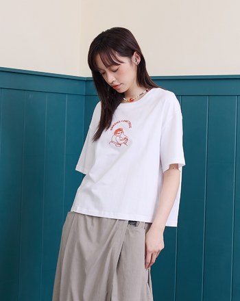 ➤Bingo奶奶繡花涼感T恤(兩色)