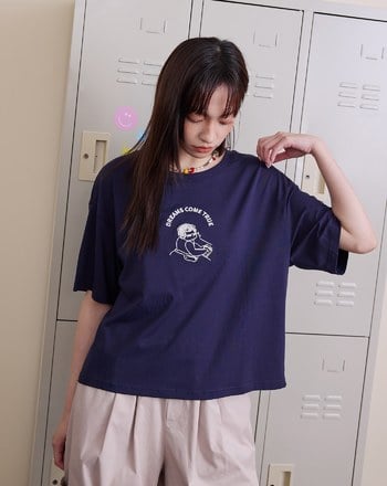 ➤Bingo奶奶繡花涼感T恤(兩色)