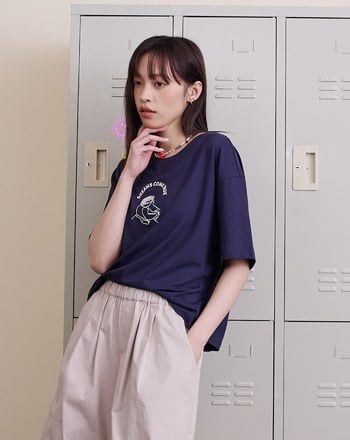 ➤Bingo奶奶繡花涼感T恤(兩色)