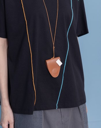 牛皮磁扣掛繩眼鏡包(兩色)