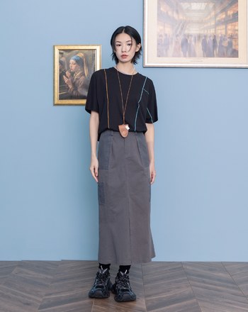 牛皮磁扣掛繩眼鏡包(兩色)