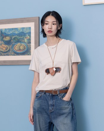 牛皮磁扣掛繩眼鏡包(兩色)