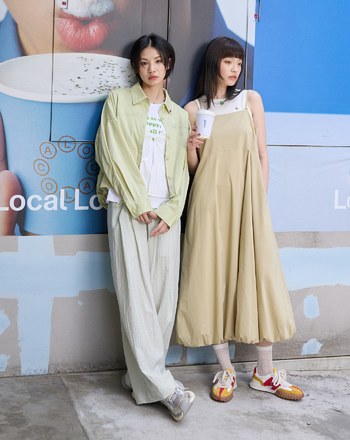 ➤蛋糕裝飾涼感抗皺打褶寬褲(淺綠)