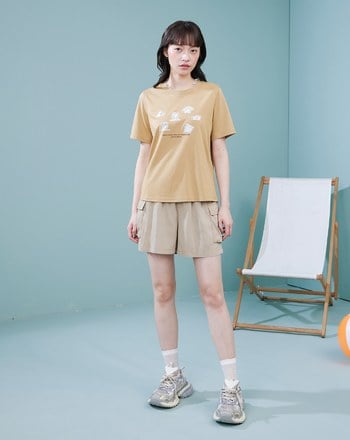 ➤希臘雕像也熱合肩涼感T恤(兩色)