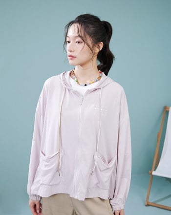 ➤冰Q棉冰感輕盈連帽外套(粉色)