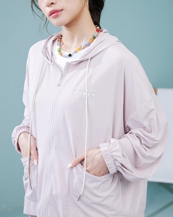 ➤冰Q棉冰感輕盈連帽外套(粉色)