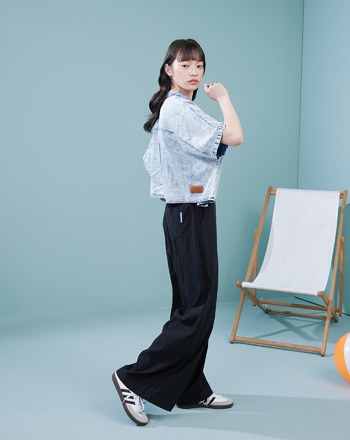 涼感天絲牛仔連袖襯衫(兩色)