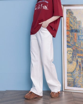 ➤好比例直腿彈性牛仔褲(兩色)