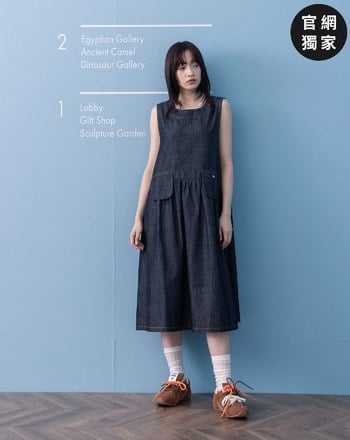 ➤口袋造型牛仔背心洋裝(兩色)