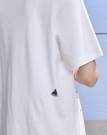 絲滑棉切片蛋糕線條T恤(兩色)