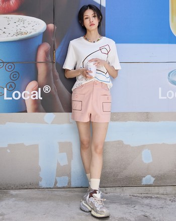 絲滑棉切片蛋糕線條T恤(兩色)