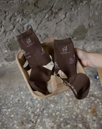 COFFEE SWEET OR ME?緹花長襪