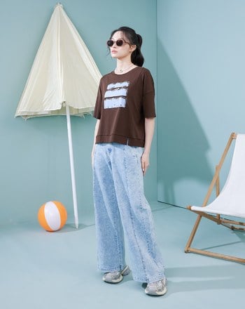 抗UV復古橢圓小臉墨鏡(三色)