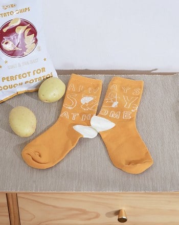 宅男宅在家緹花長襪(兩色)