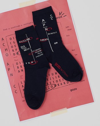 FUN遊戲世界緹花長襪(兩色)