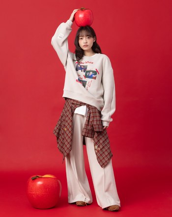 迪士尼系列 小矮人繡花復古格紋長袖襯衫(兩色)