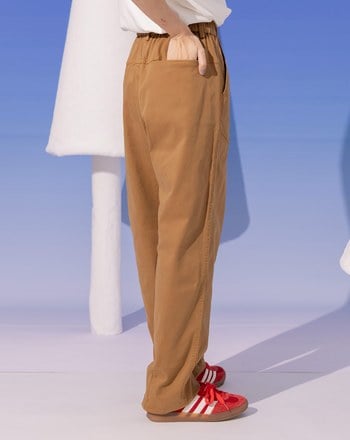 大口袋工裝風鬆緊長褲(兩色)