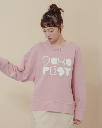 gozopest純棉落肩大學T(兩色)