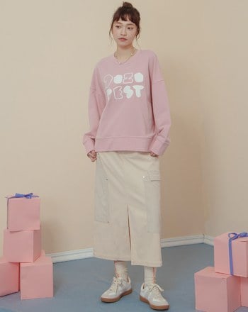 gozopest純棉落肩大學T(兩色)