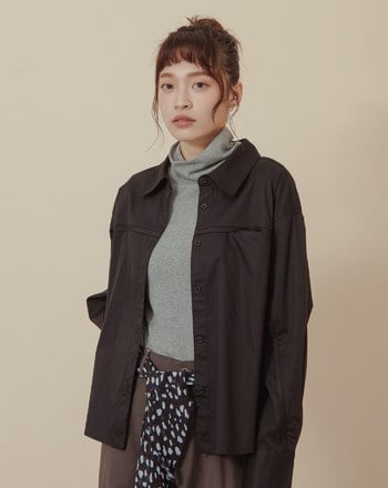 發熱羊絨彈力內搭高領上衣(四色)