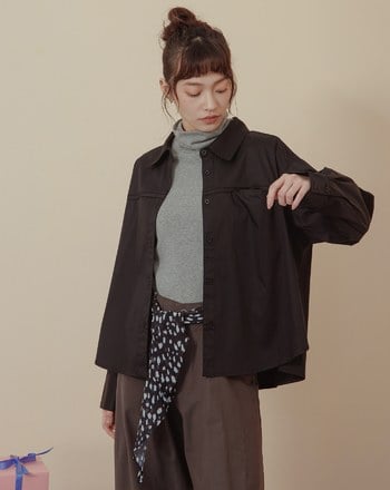 發熱羊絨彈力內搭高領上衣(四色)