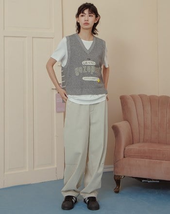 Gozopest繡花針織背心(兩色)