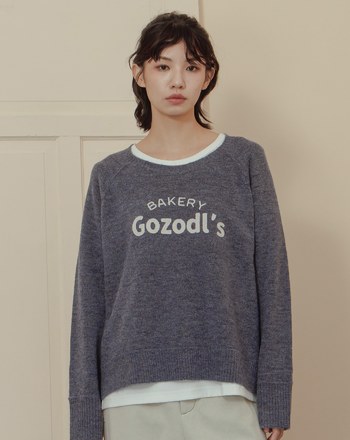 抗起球毛線編織繡花短版毛衣(兩色)