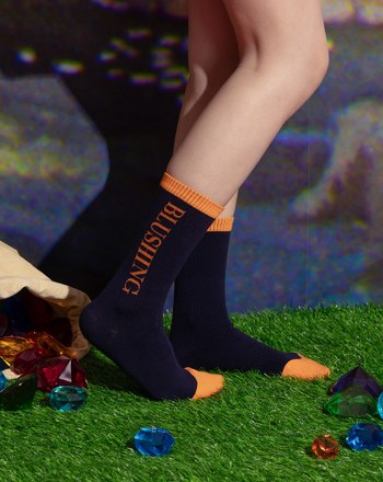 迪士尼系列 害羞鬼繡花跳色長襪